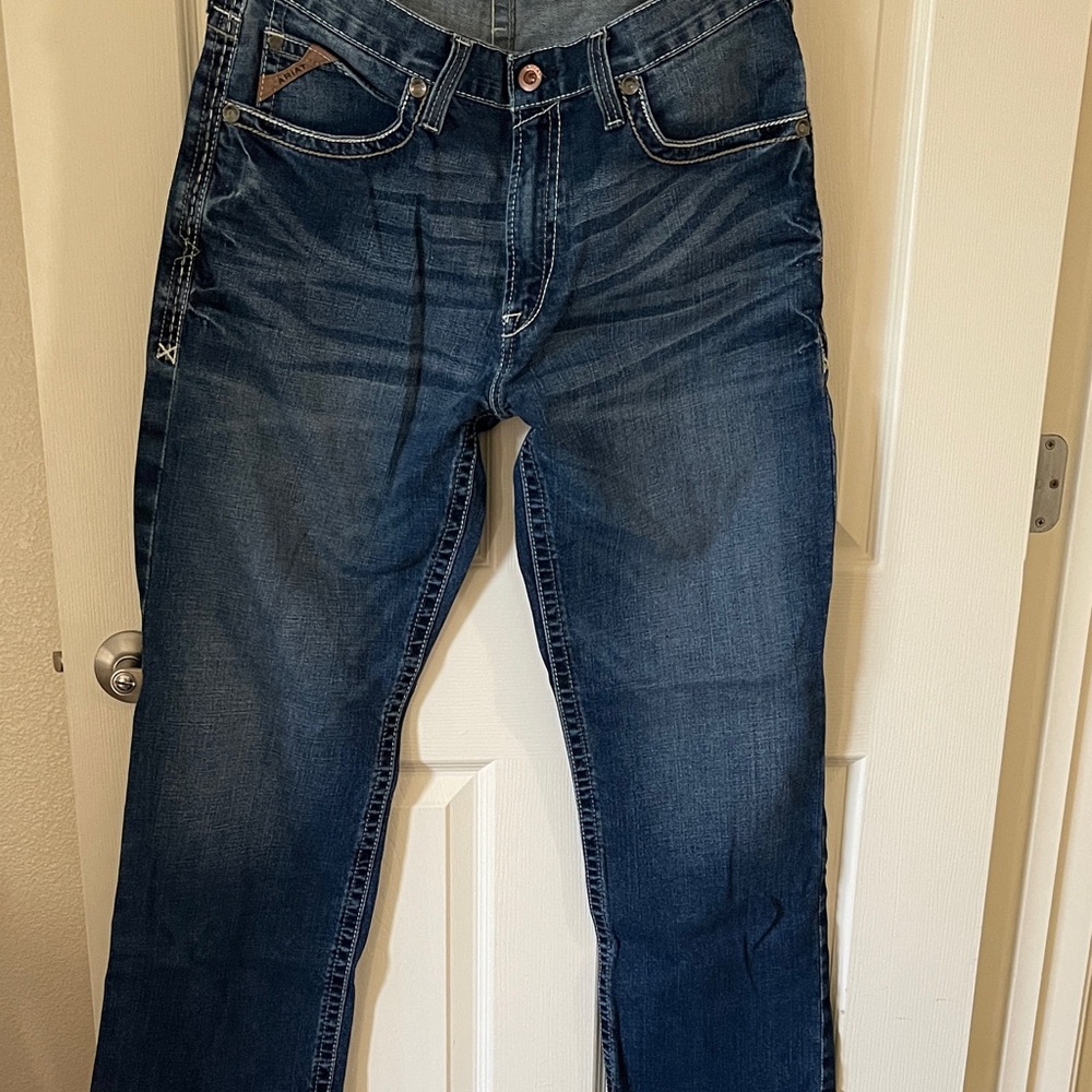 Ariat Men's Dark Blue Straight Jeans